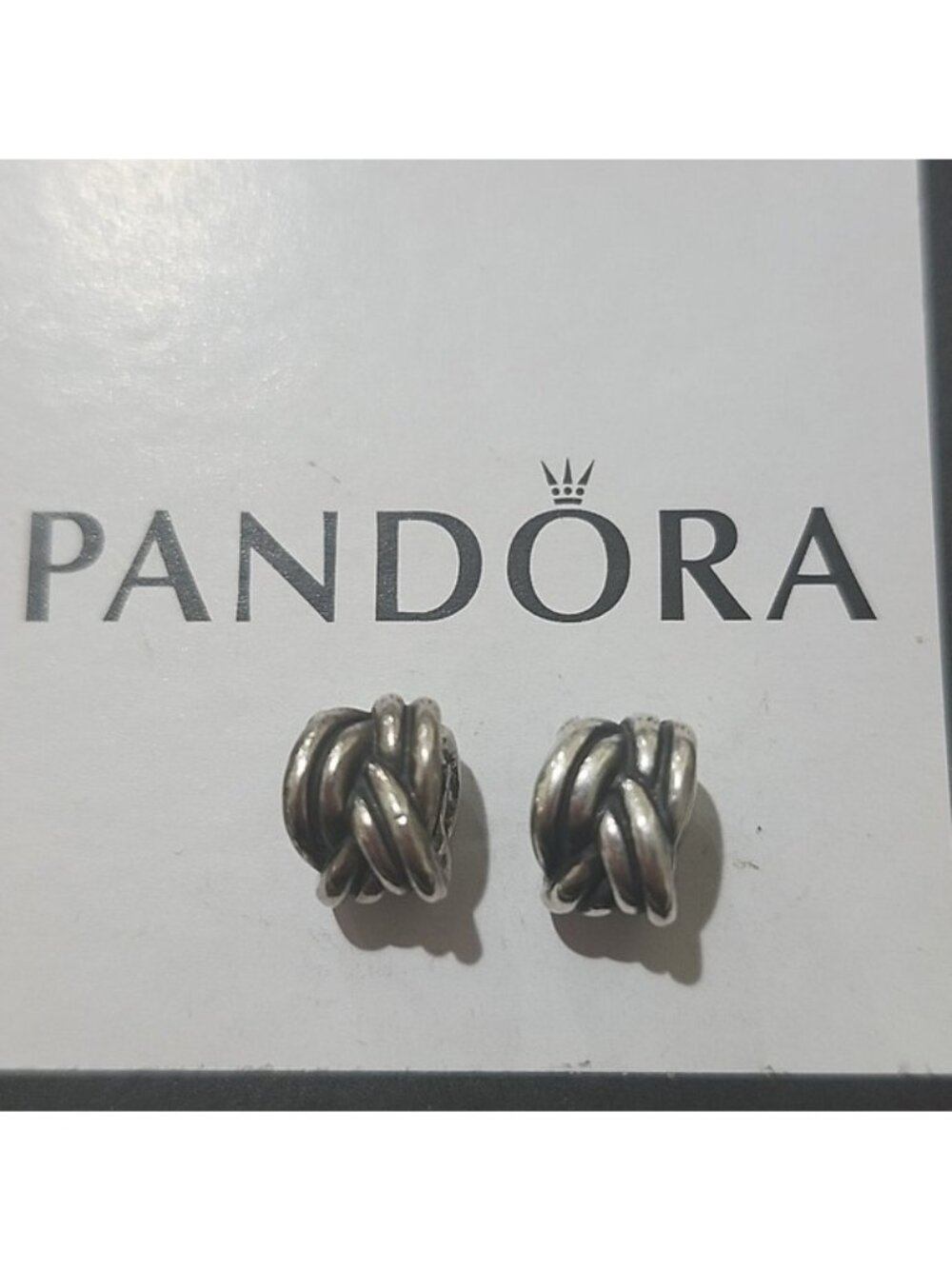 Pandora Sterling Silver Forget-me-knot Charms, Set Of 2, 790484